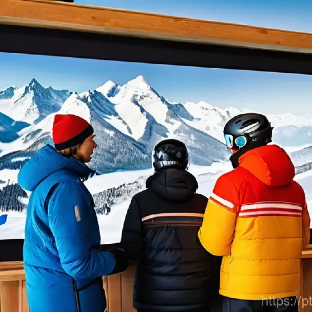 스키 강사의 팀워크 향상 팁 - **Prompt 1: Synchronized Morning Briefing at the Ski School**
    "A diverse group of professional s...