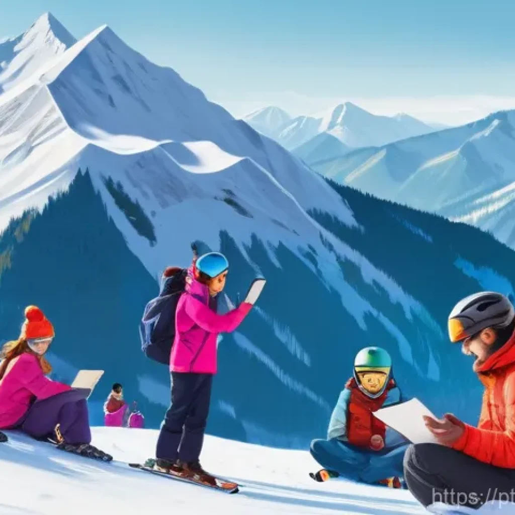 스키 강사의 고객별 진도 관리 시스템 - **Prompt 1: The Evolution of Ski Instruction - From Chaos to Clarity**
    "A vibrant, dynamic illus...