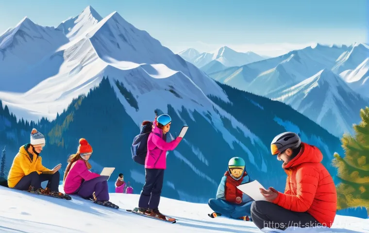 스키 강사의 고객별 진도 관리 시스템 - **Prompt 1: The Evolution of Ski Instruction - From Chaos to Clarity**
    "A vibrant, dynamic illus...