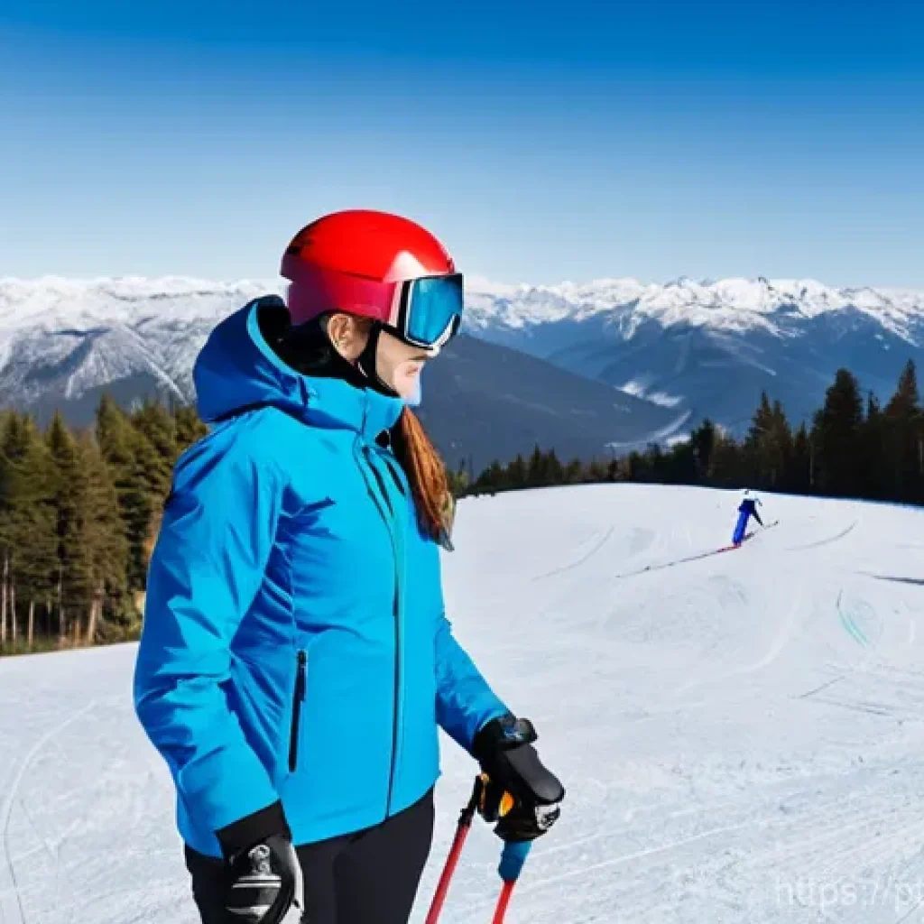 스키 강사의 개인 강습과 그룹 강습 차이 - **Prompt 1: Focused Private Ski Lesson**
    An experienced male ski instructor, approximately 35 ye...