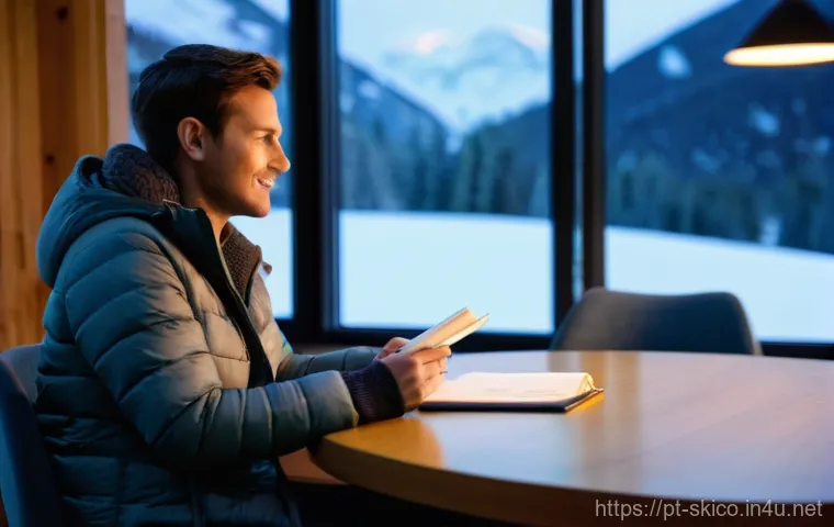 스키 강사의 멘토링 프로그램 개발 - **"A wise and experienced female ski instructor in her late 40s, wearing a high-quality, vibrant blu...