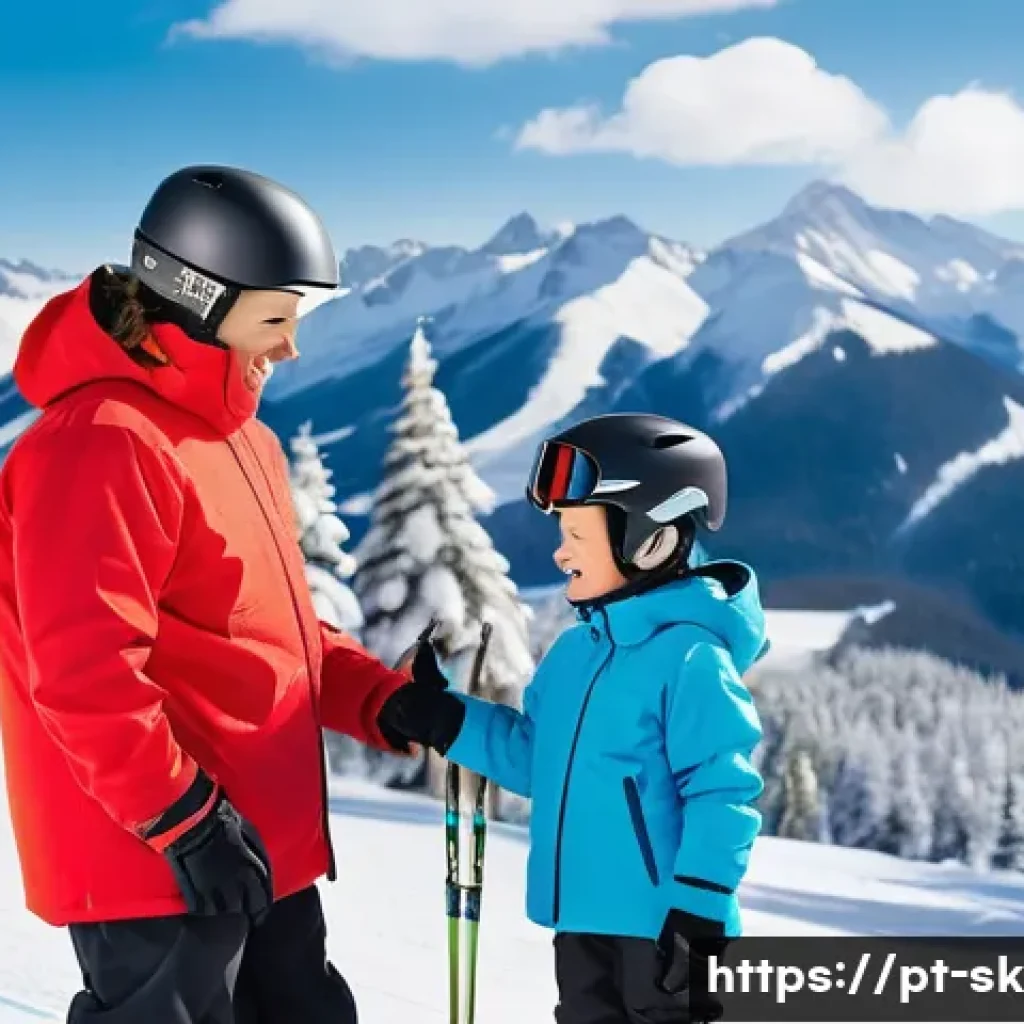 스키 강사의 실기 연습 방법 - **Prompt:** A cheerful ski instructor, early 30s, with a warm smile and wearing a bright red ski jac...