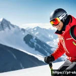 Home 19 스키 강사의 실기 시험 준비 과정 - **Prompt:** A highly skilled male ski instructor, mid-forties, with a confident and focused expressi...