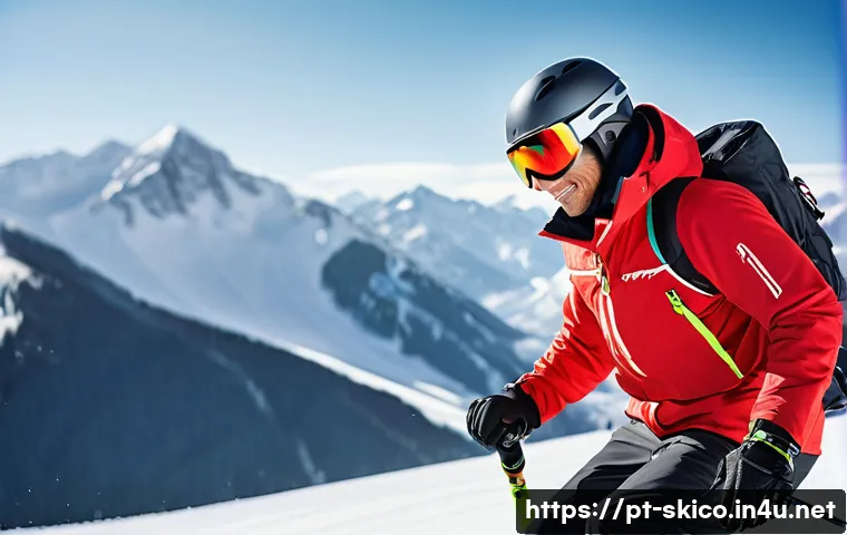스키 강사의 실기 시험 준비 과정 - **Prompt:** A highly skilled male ski instructor, mid-forties, with a confident and focused expressi...