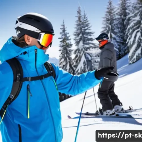 Home 29 스키 강사 실기 시험 팁 - A professional ski instructor demonstrating proper posture and equipment adjustment on a snowy mount...
