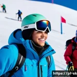 Home 16 스키 강사의 업무 효율성 향상 전략 - A diverse group of ski students on a snowy mountain slope, each wearing appropriate winter ski gear ...