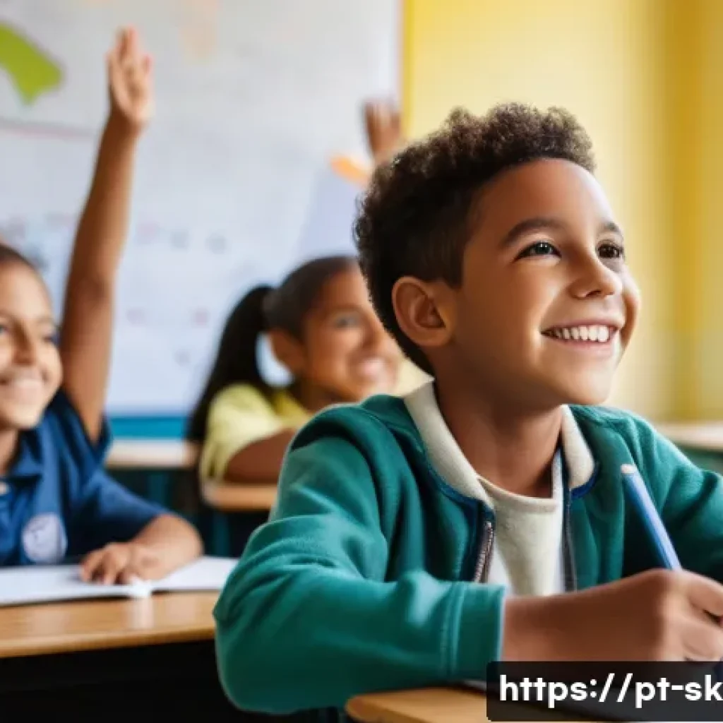 스키 강사의 고객 만족도 조사 방법 - A modern classroom scene in Brazil with a diverse group of engaged students actively participating i...