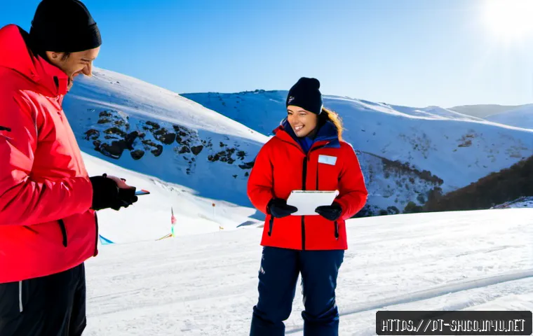 스키 강사의 고객 맞춤 강의 설계 - Photorealistic winter scene at Serra da Estrela ski area in Portugal, friendly ski instructor in a r...