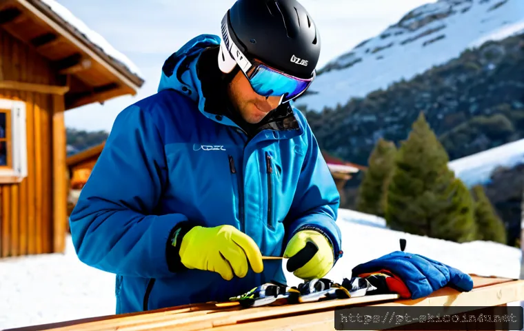 스키 강사의 동계 시즌 준비 사례 - Photorealistic winter scene in the Serra da Estrela mountains, Portugal: a professional ski instruct...